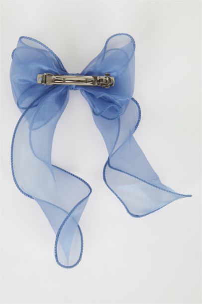 Blue Bow Hair Clip