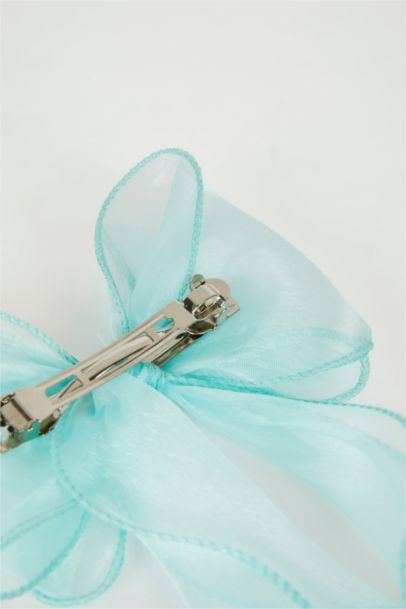 Blue Bow Hair Clip