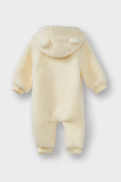 Plush Regular Fit Hooded Jumpsuit