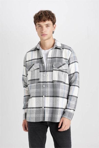 Regular Fit Plaid Lumberjack Flannel Shirt