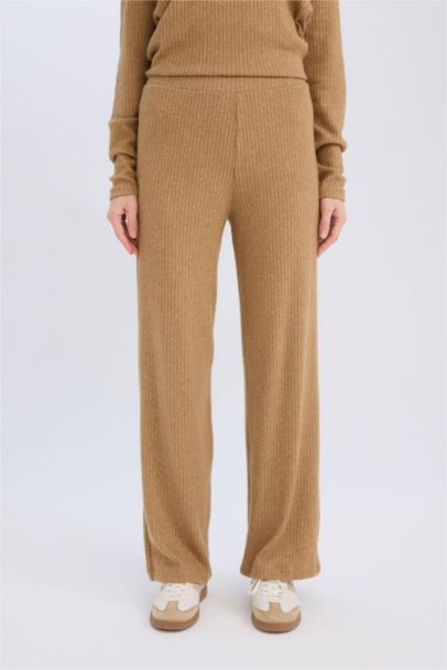 Pantolon Traditional Flare Fit Düz Paça Fitilli Kaşkorse