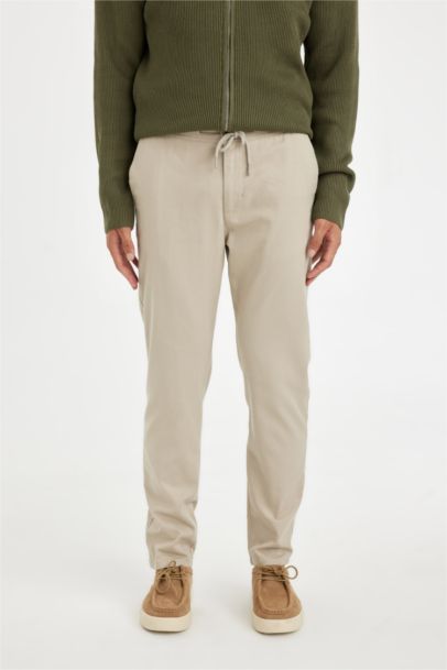 jogger Super Skinny Hem Cotton Trousers