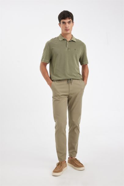 jogger Super Skinny Hem Cotton Trousers