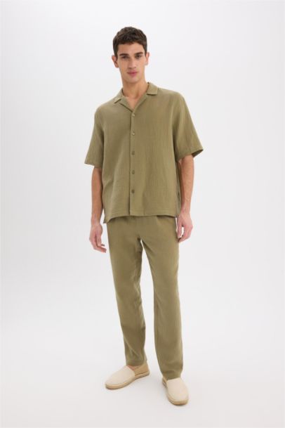 Летние джоггеры из хлопка, расслабленная посадка, укороченные брюки