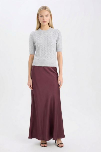 Regular Fit Crew Neck Basic Half Sleeve Knitwear Pullover