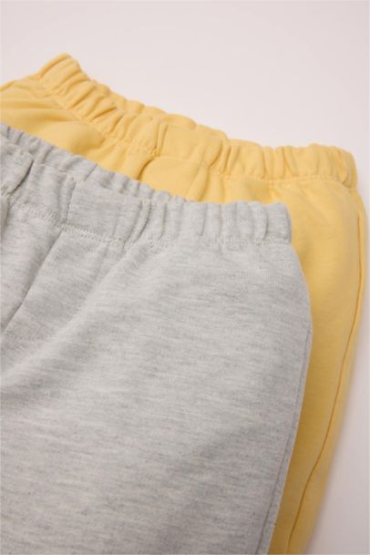 Beli Lastikli Basic Düz 2'li Eşofman Altı Erkek Bebek