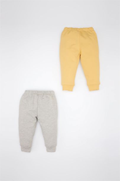 Beli Lastikli Basic Düz 2'li Eşofman Altı Erkek Bebek