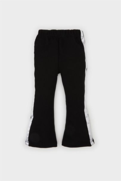 سروال ضيق برجل واسع بساق مطاطي