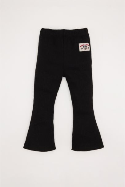 Yılbaşı Temalı 2'li Takım Disney Mickey & Minnie Sweatshirt İspanyol Paça Alt Kız Bebek