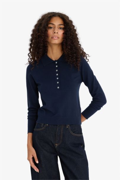 بلوز صوف قصة عادية بياخة بولو