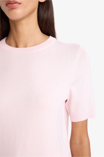 Pull à col rond et manches courtes Coupe régulière