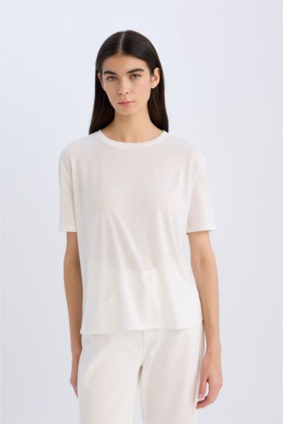 Relax Fit Crew Neck Short Sleeve T-Shirt