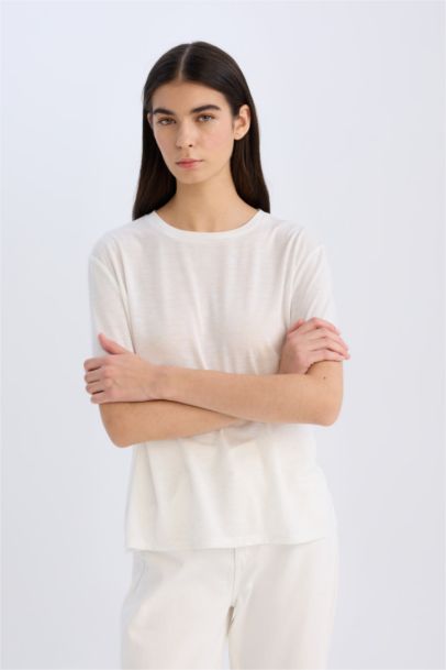 Relax Fit Crew Neck Short Sleeve T-Shirt