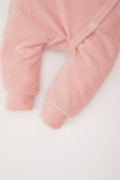 Combinaison en velours à manches longues pour bébé fille