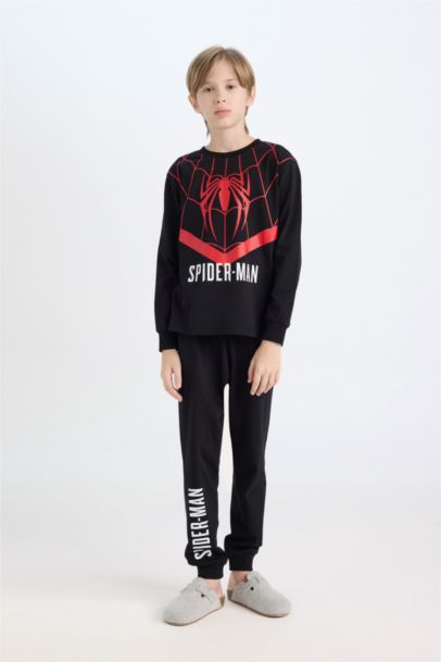 Pyjama Spiderman Top à manches longues et Bas à taille élastique pour Fille