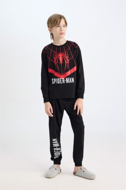 Pyjama Spiderman Top à manches longues et Bas à taille élastique pour Fille