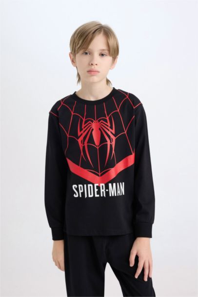 Pyjama Spiderman Top à manches longues et Bas à taille élastique pour Fille