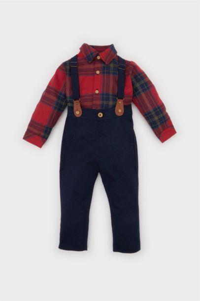 Ensemble en 3 pièces: Chemise, bretelles et pantalon pour BéBé Garçon