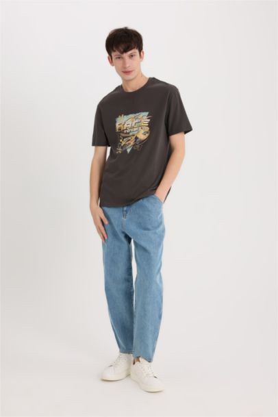 Regular Fit Hot Wheels Licensed Crew Neck Short Sleeve T-Shirt