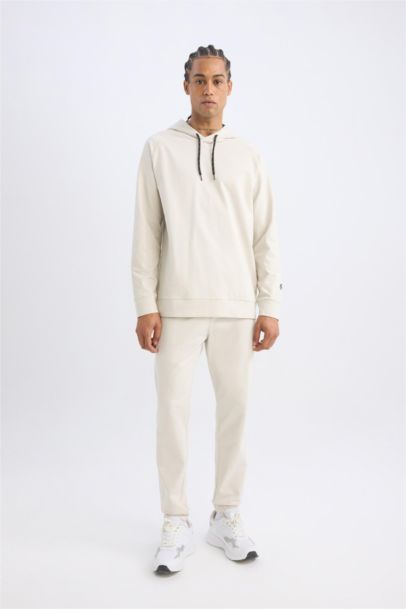 Sporcu Jogger Eşofman Altı Slim Fit Dar Kesim Standart Paça Beli Paçası Lastikli