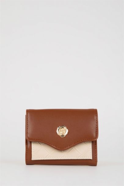 Kadın Kapitone Desenli Suni Deri Cüzdan