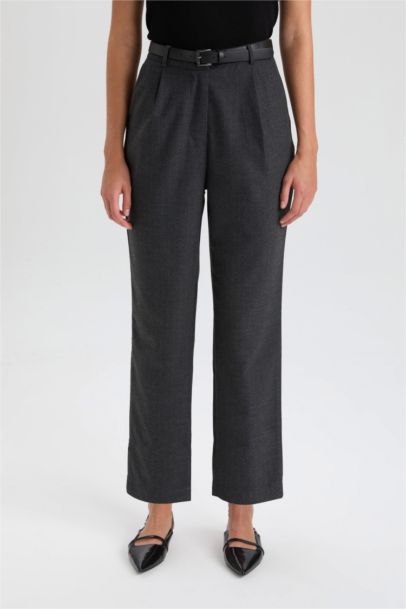 Wide Leg Kışlık Pantolon Yüksek Bel Düz Paça