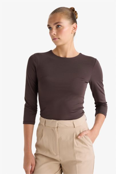 اوفر بيزك سادة ردن طويل بياخة مستديرة