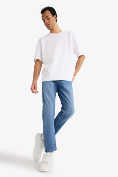 90’S Slim Fit Super Skinny Hem Denim Trousers