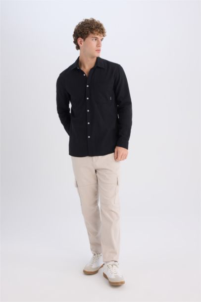 Regular Fit Cotton Long Sleeve Shirt