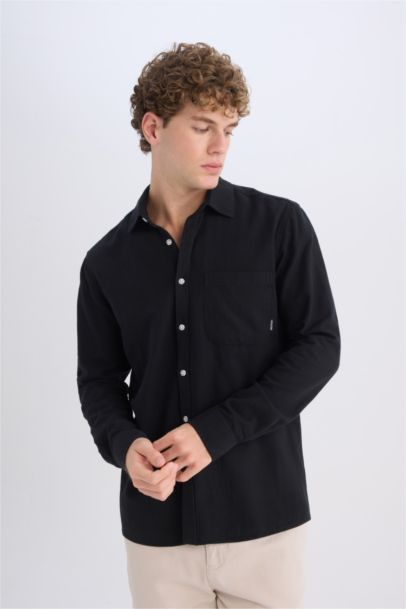 Regular Fit Cotton Long Sleeve Shirt