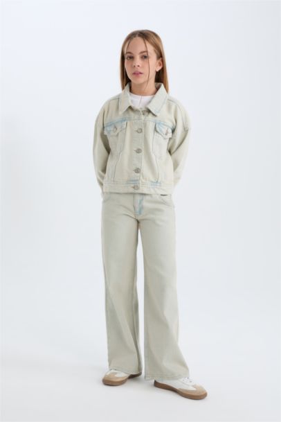 جاكيت جينز بناتي