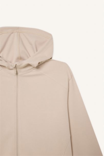 DeFactoFit Standard Fit Sweatshirt Fabric Cardigan