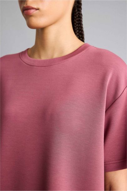 Oversize Fit Modal Crew Neck Short Sleeves T-shirt