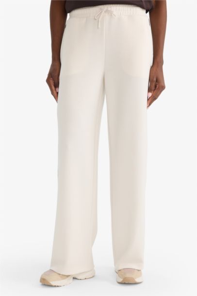 بنطرون بجامة رياضي وايد ليج برجل واسع