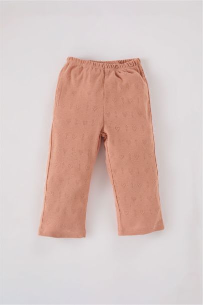 بيجاما مضلع برقبة مستديرة من قطعتين