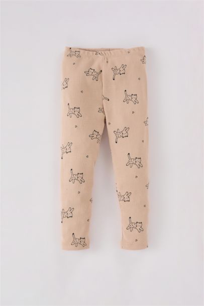 Ensemble Pyjama, Top à Col Rond et Manches Longues et Bas long imprimés pour BéBé Fille