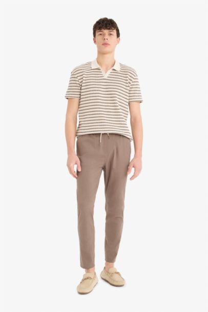 Regular Fit Striped Short Sleeve Polo T-Shirt