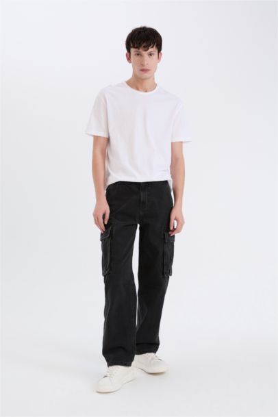 релакс пішімі деним кең етек Шалбар