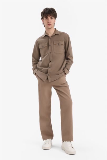 Loose Comfortable Fit Wide Leg Cotton Summer Linen Look Trousers