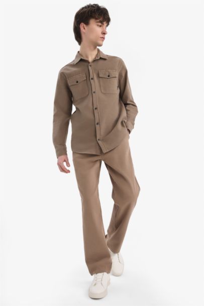 Loose Comfortable Fit Wide Leg Cotton Summer Linen Look Trousers