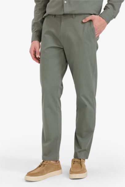 Pantalon chino droit à poches Coupe régulière
