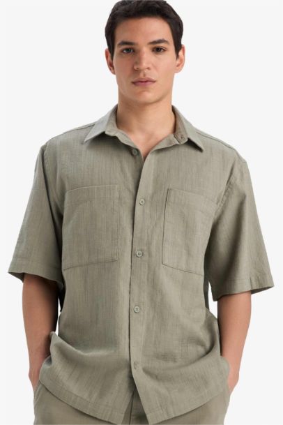 Cotton Relax Fit Short Sleeve Shirt