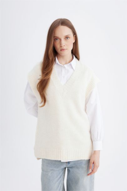 Relax Fit Half Turtleneck Basic Knit Pullover