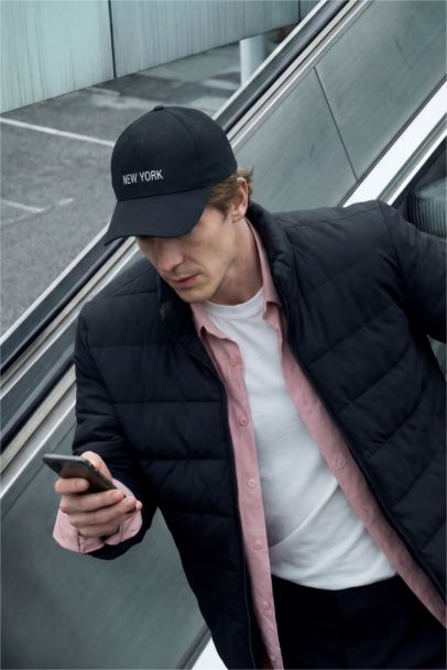 Водонепроницаемая куртка Slim Fit с воротником-стойкой на подкладке резинкой и молнией