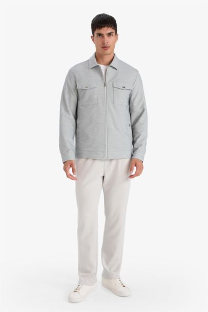 جاكيت خفيف سليم فيت بياخة بولو وسحاب