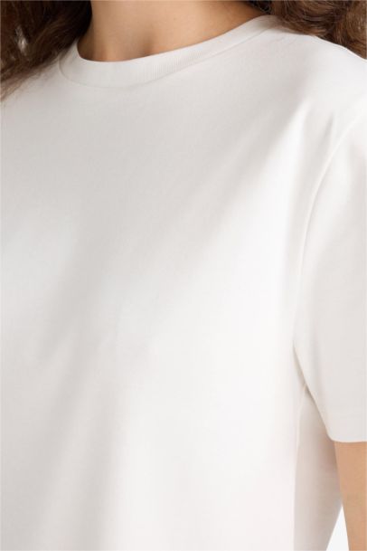 تيشيرت نص ردن قصة عادية بياخة مستديرة