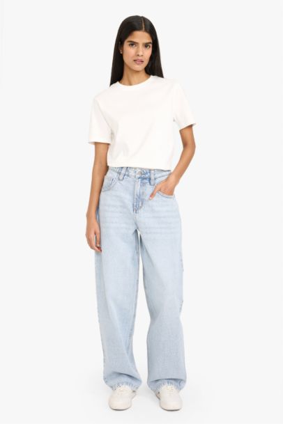 Regular Fit дөңгелек жағалы қысқа жеңді футболка