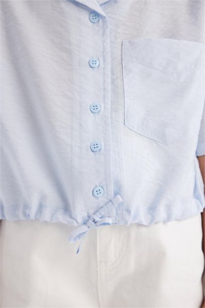 قميص كروب بناتي أزرق