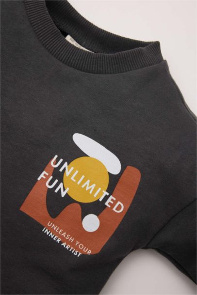 Ensemble Sweat-shirt et Jogging avec imprimé pour BéBé Garçon