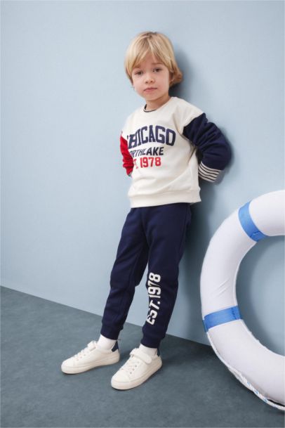 Ensemble sweatshirt imprimé et pantalon de jogging pour bébé garçon